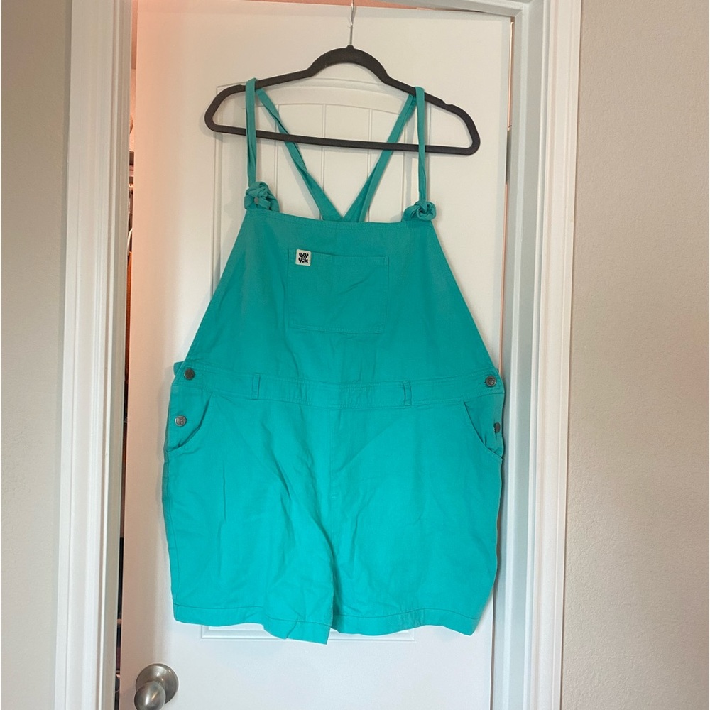 Plus Size Lucy & Yak Summer Overall Shorts